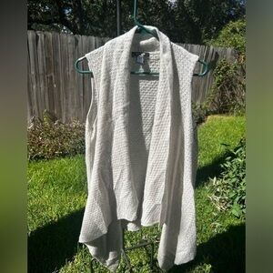 Lord & Taylor Cashmere Sweater Vest Ivory